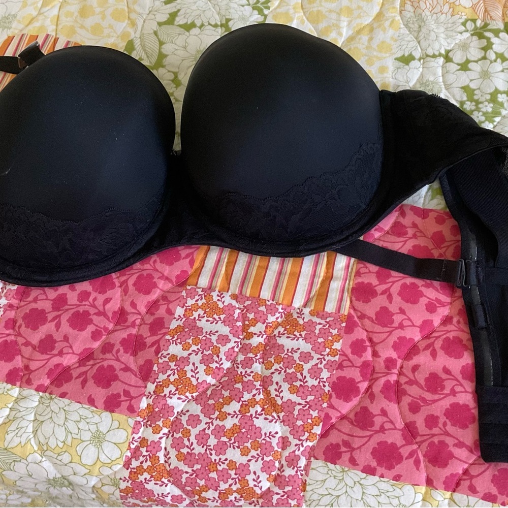 torrid Black Strapless Bustier Bra with Removable Strap - Picture 4 of 4